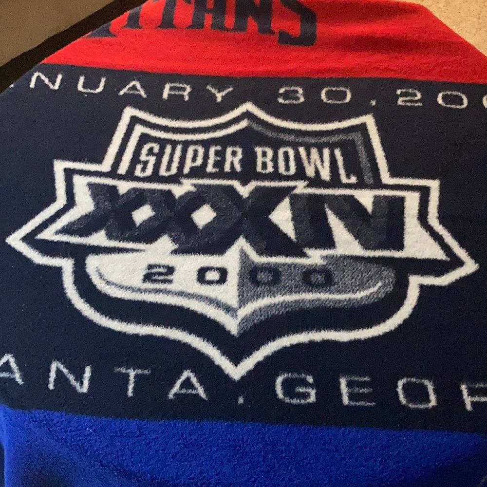 Superbowl  XXXIV throw blanket